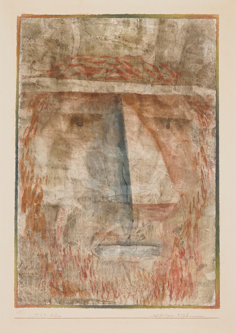 Paul Klee - Rotbärtiger Kopf