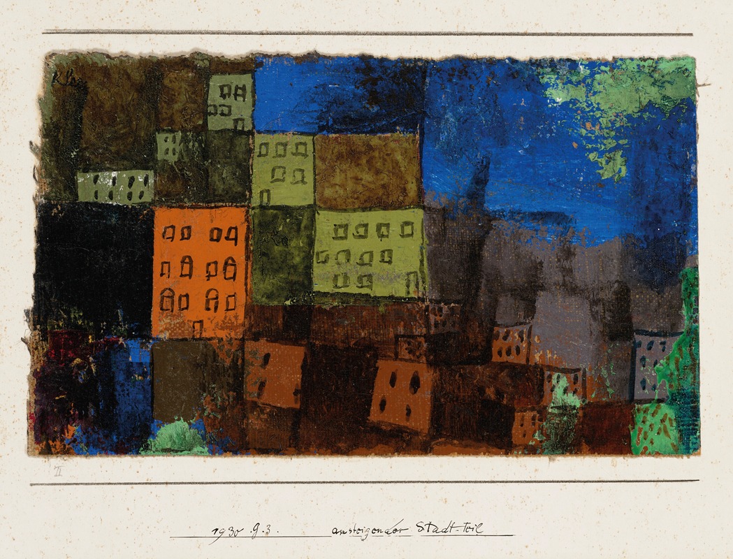 Paul Klee - Ansteigender Stadt-Teil