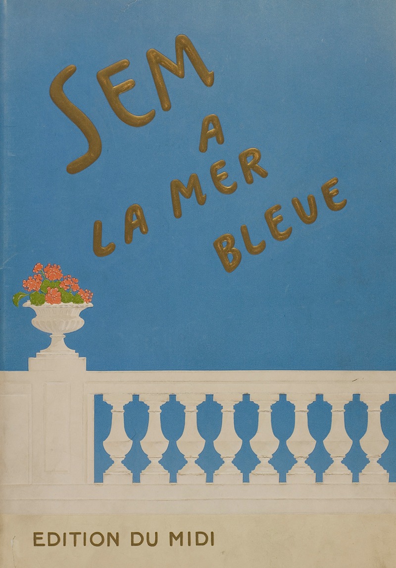 Georges Goursat (Sem) - Album Sem à la mer bleue [couverture]