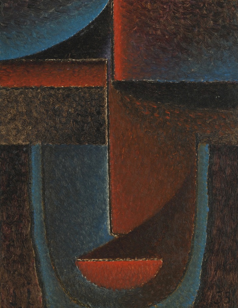 Alexej von Jawlensky - Abstrakter Kopf; Blau-Rot (Abstract Head; Blue-Red)