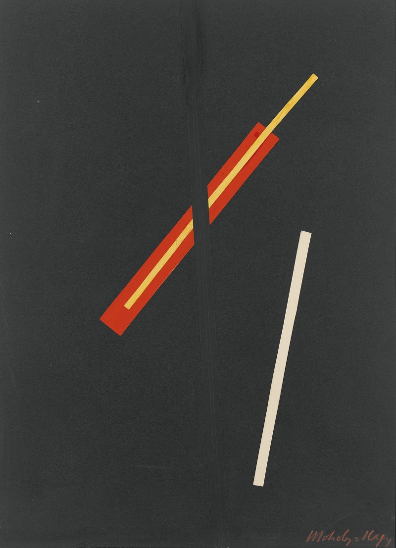 László Moholy-Nagy - Collage with three elements