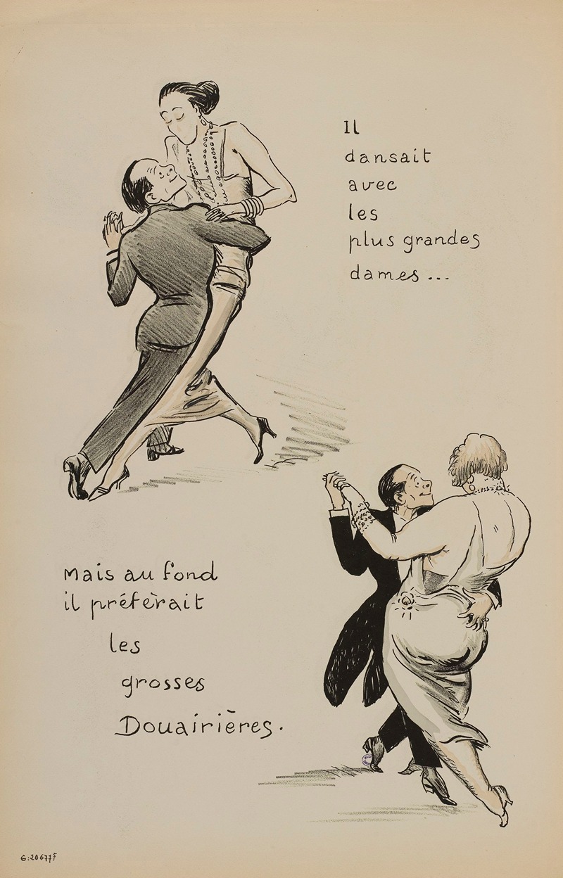 Georges Goursat (Sem) - Il dansait avec les plus grandes dames