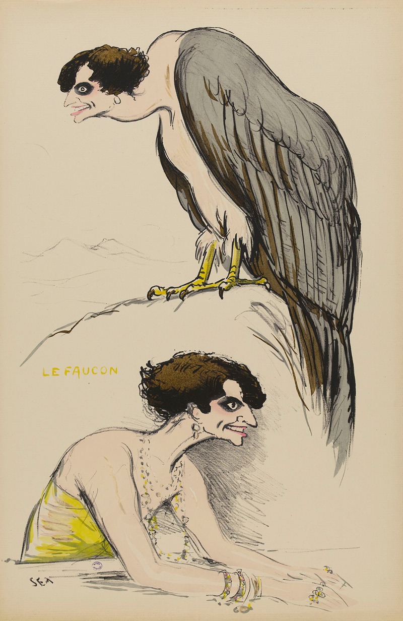 Georges Goursat (Sem) - le faucon