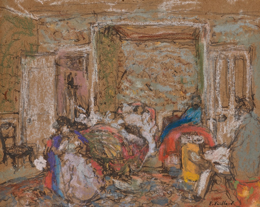 Édouard Vuillard - Chambre à Amfréville, Madame Hessel souffrante