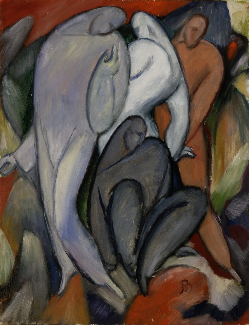 Albert Bloch - Four Pierrots