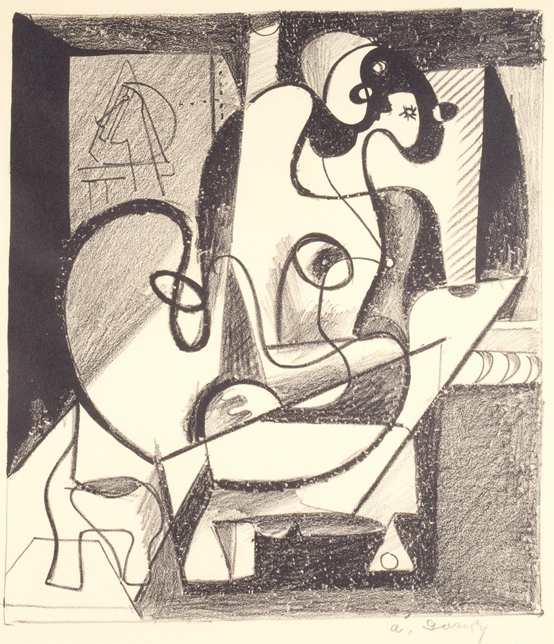 Arshile Gorky - Painter and Model (The Creation Chamber)