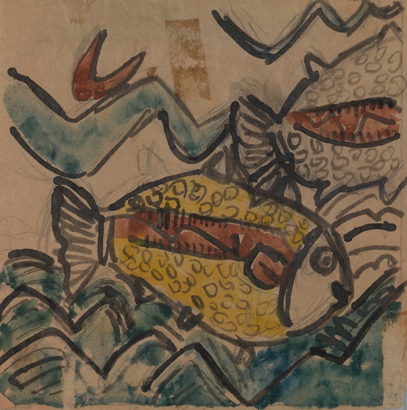 Holcha Krake - Fish Design for a Ceramic Plate