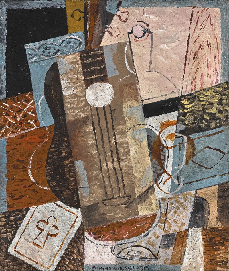 Louis Marcoussis - Still Life with Guitar