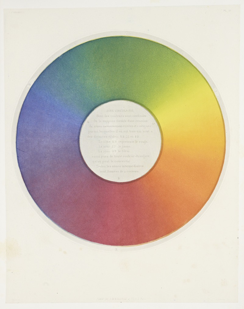 Michel Eugène Chevreul - Des couleurs et de leurs applications aux arts industriels à l’aide des cercles chromatiques pl 03