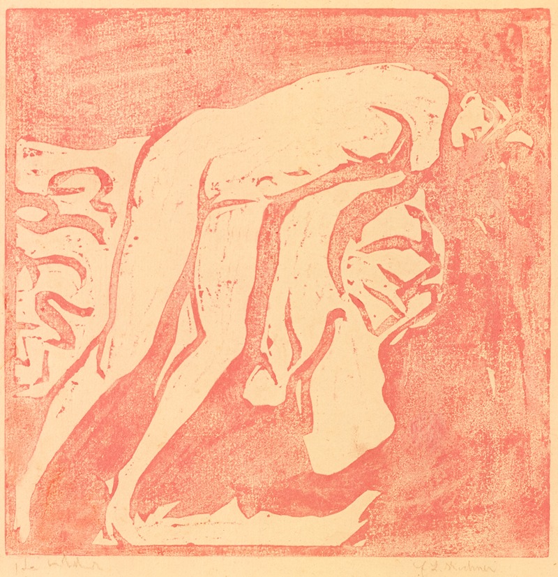 Ernst Ludwig Kirchner - Female nude (Mädchenakt)