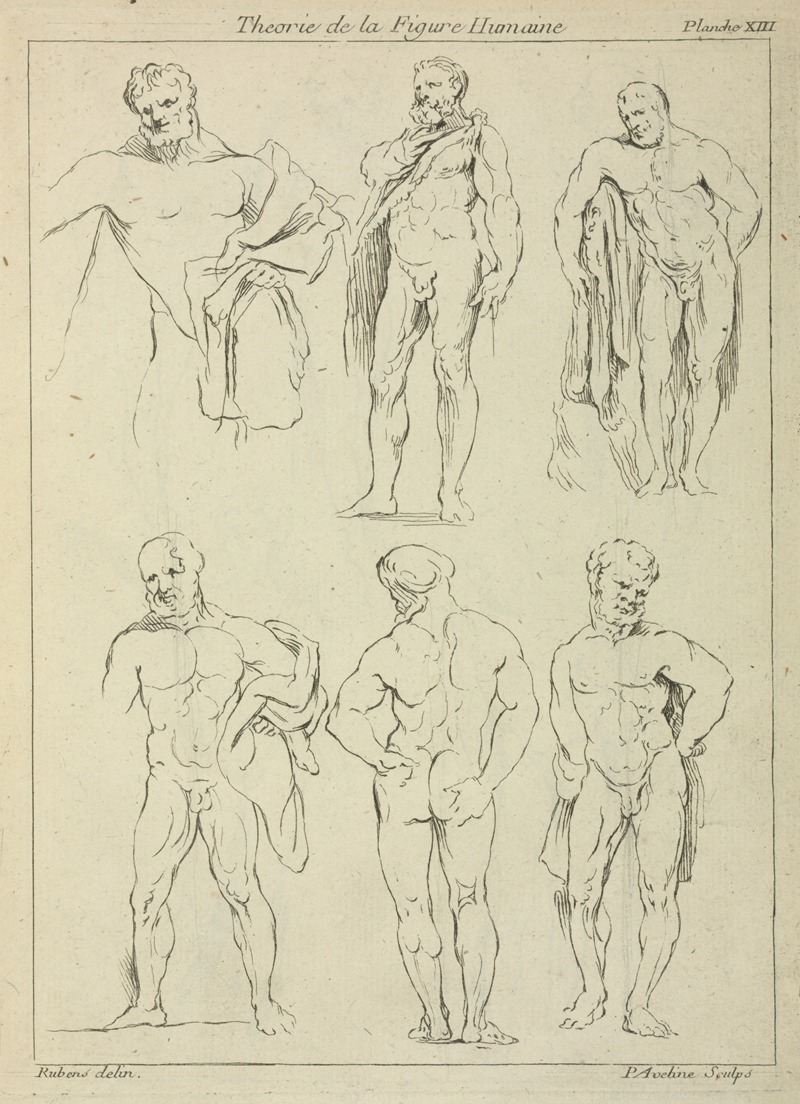Peter Paul Rubens - Six male figures