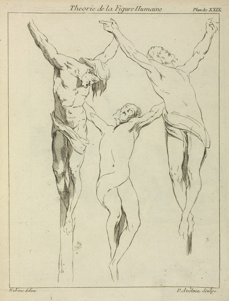 Peter Paul Rubens - Three studies of crucified figures