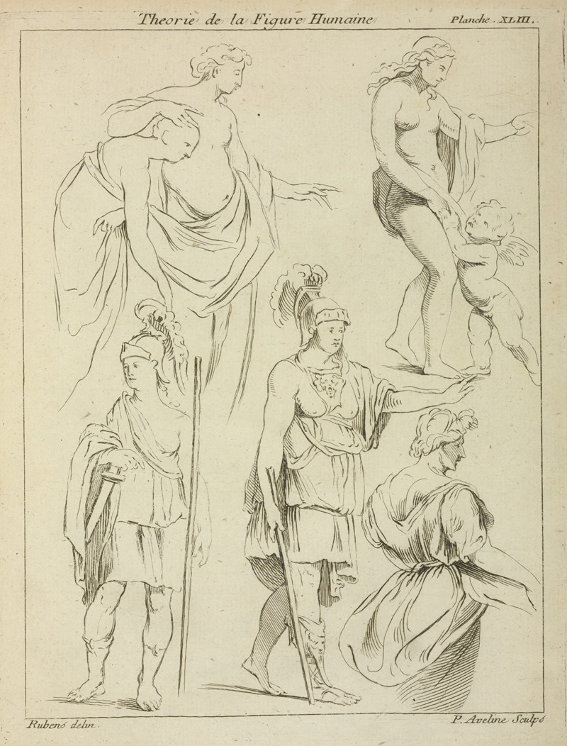 Peter Paul Rubens - Various figures including Roman soldiers, and partially draped male and female nudes