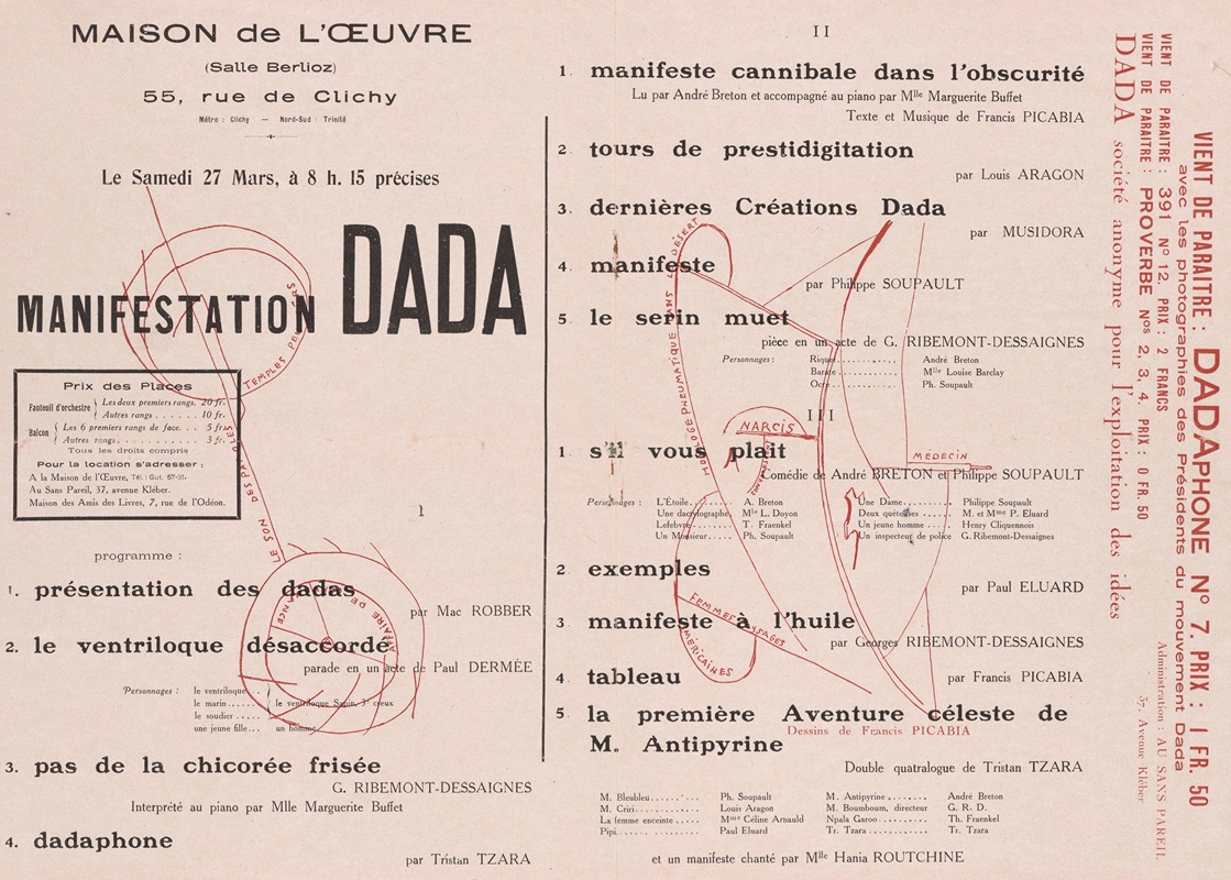 Tristan Tzara - Manifestation Dada