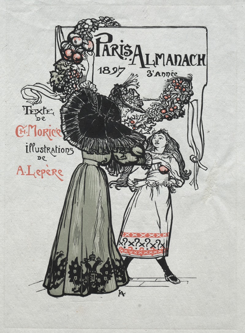 Auguste Louis Lepère - Paris Almanac, 1897; Cover