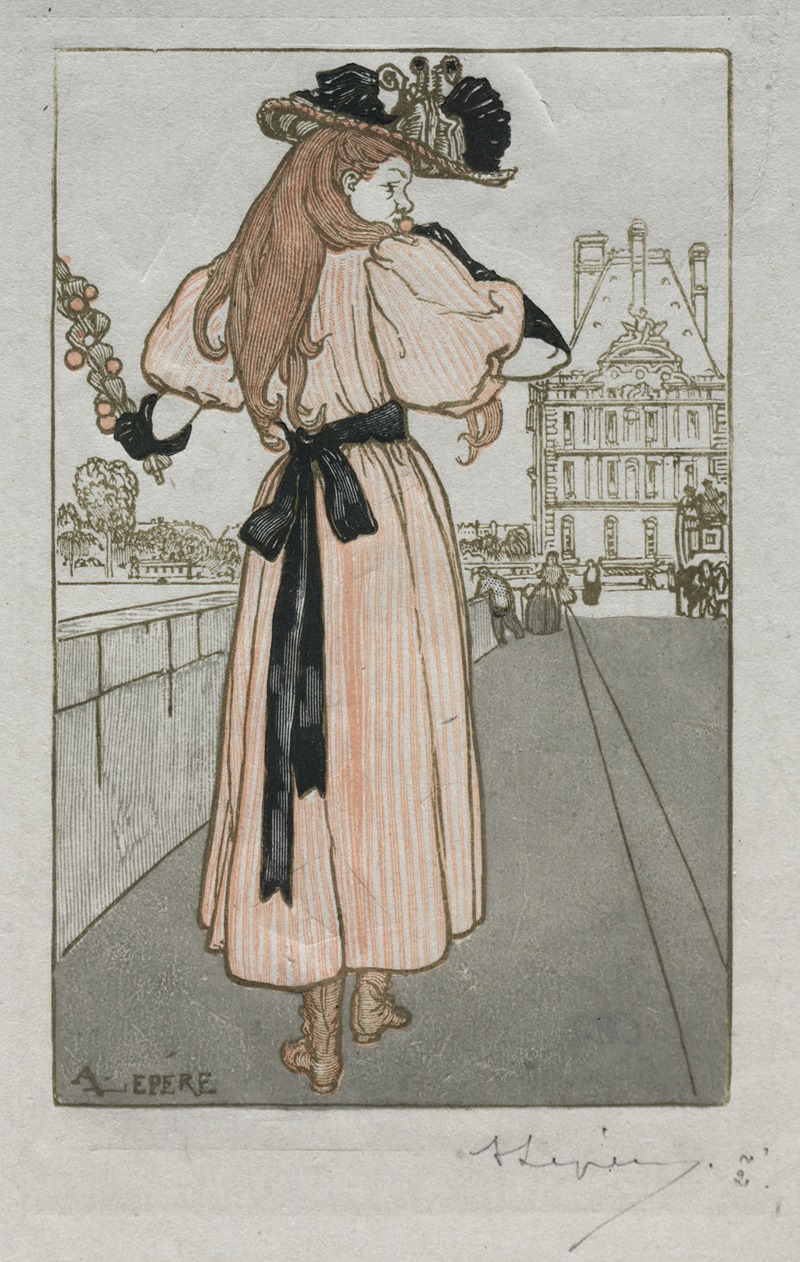 Auguste Louis Lepère - Paris Almanac, 1897; Spring