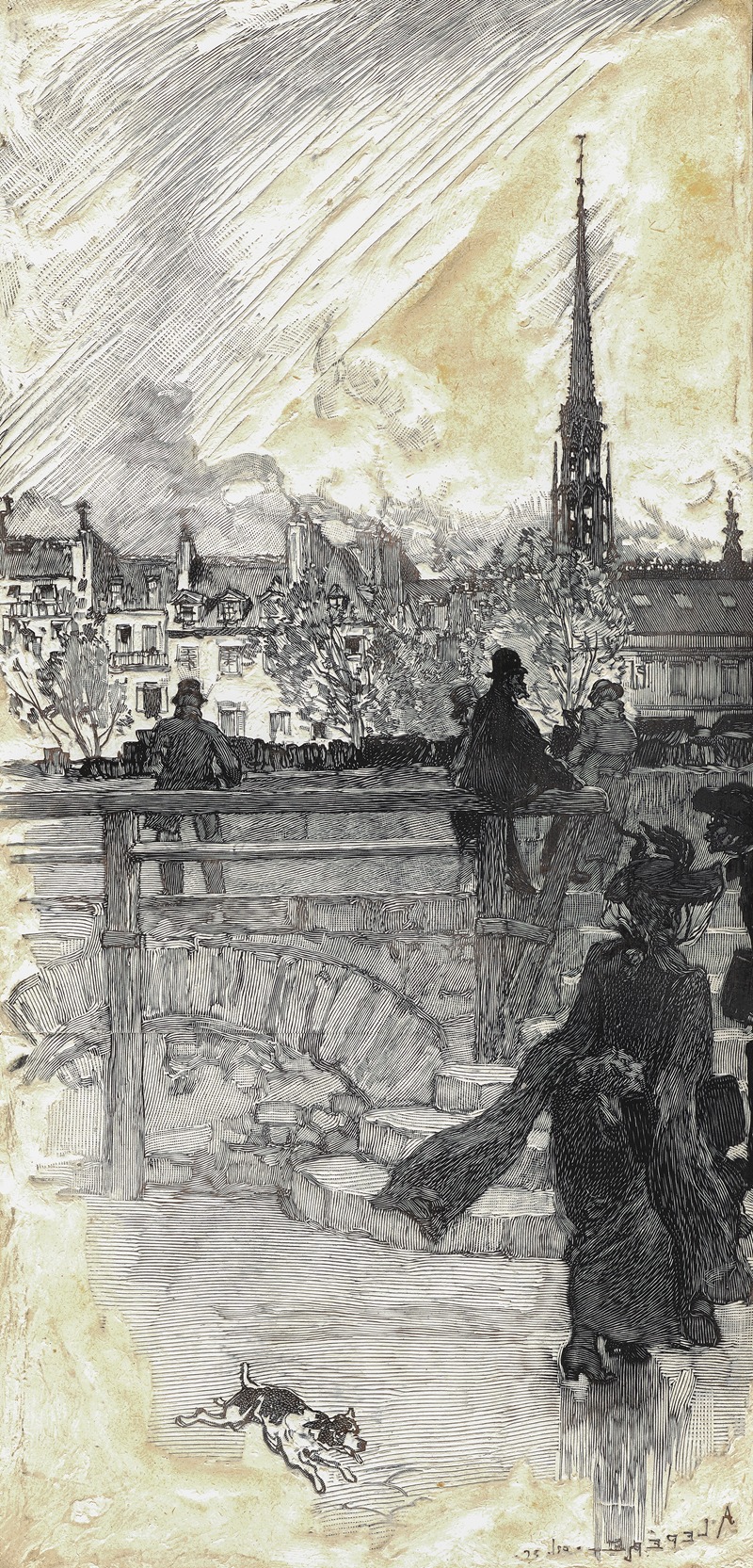 Auguste Louis Lepère - Quai des Grands Augustins, Paris