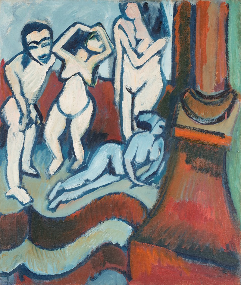 Ernst Ludwig Kirchner - Four Wooden Sculptures