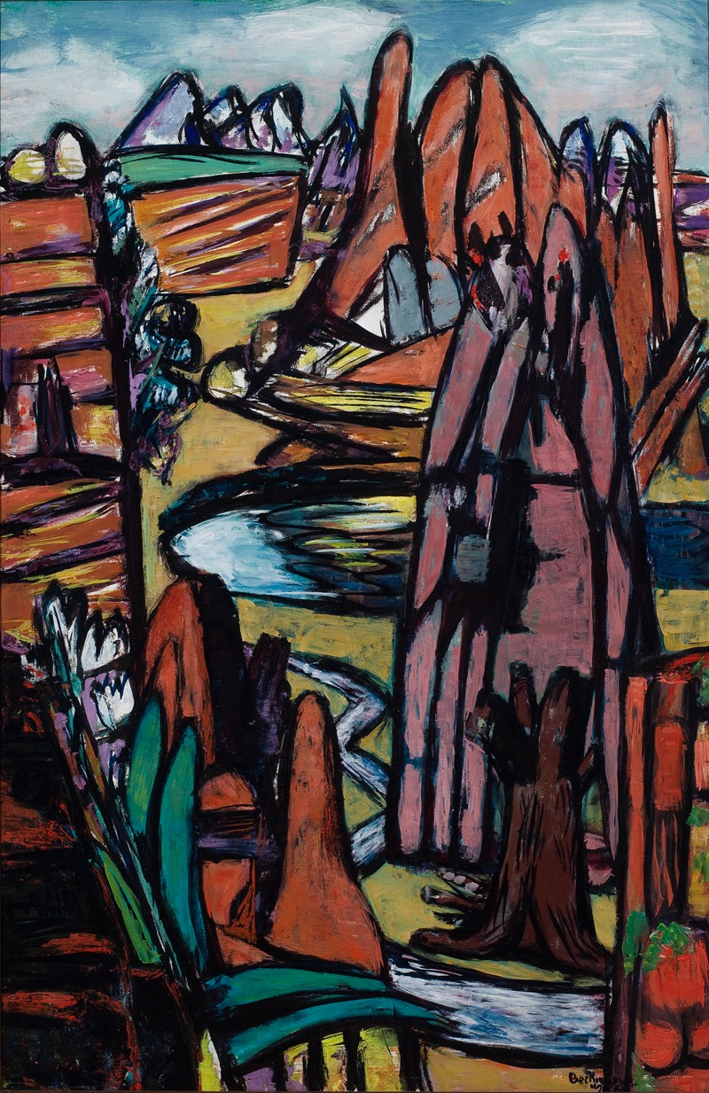 Max Beckmann - Boulder – Rocky Landscape