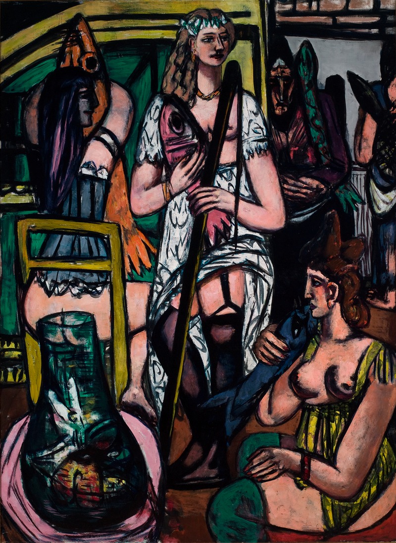 Max Beckmann - Large Picture of Women. Fisherwomen