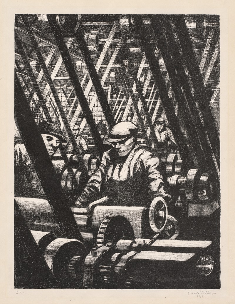 Christopher R. W. Nevinson - Building Aircraft; Making the Engine