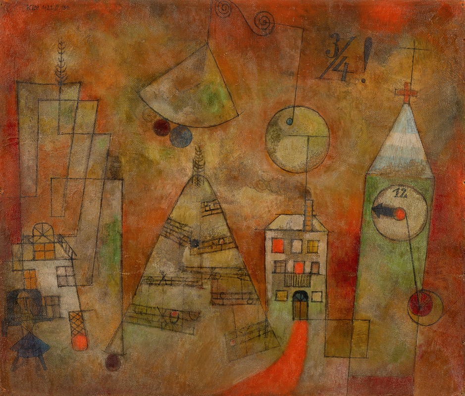 Paul Klee - Schicksalstunde um dreiviertel zwölf