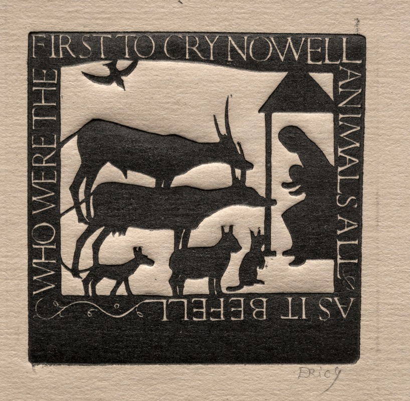 Eric Gill - Animals All; Who Were the First to Cry Nowell