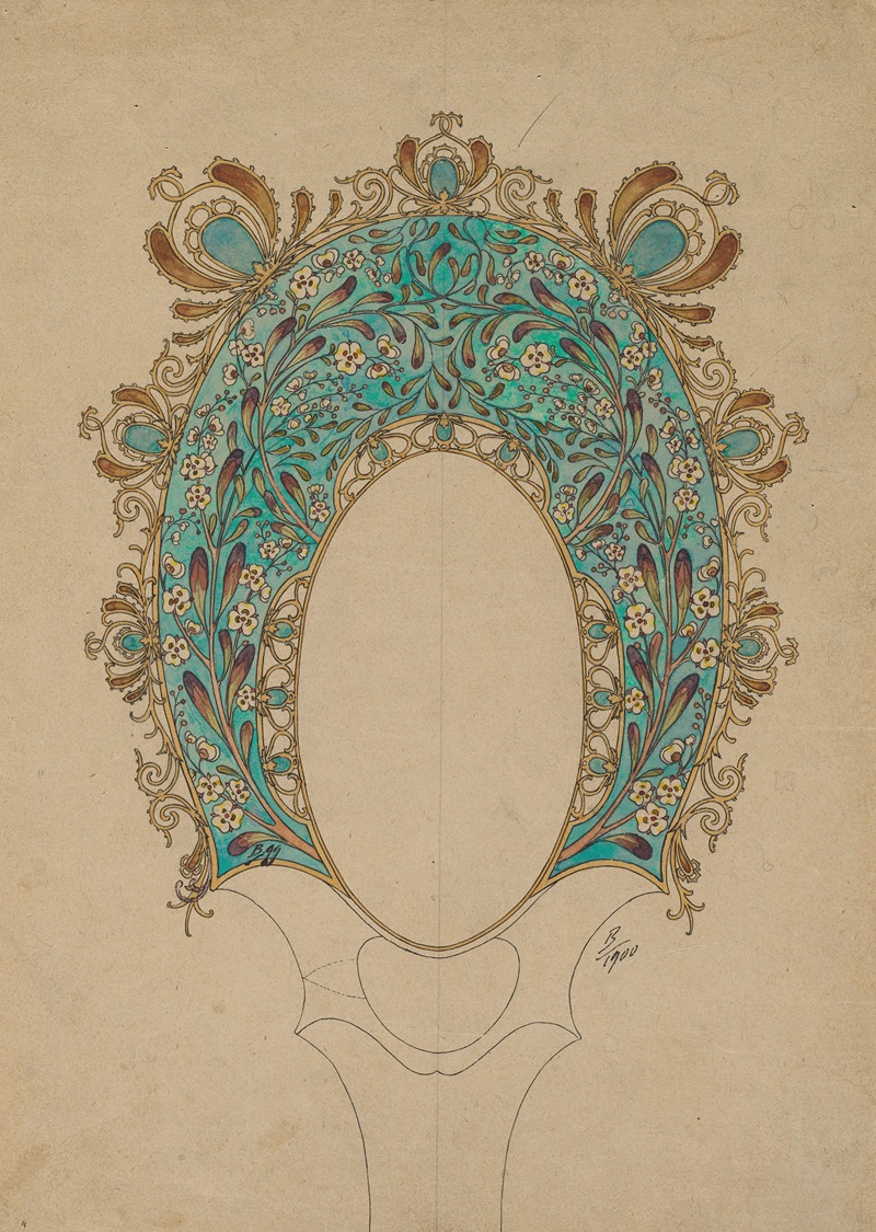 Félix Bracquemond - Designs for a Hand Mirror