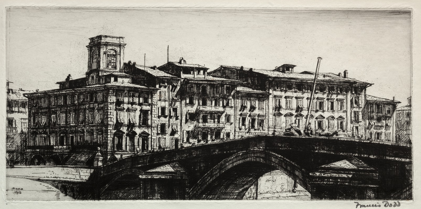 Francis Dodd - Ponte di Mezzo, Pisa