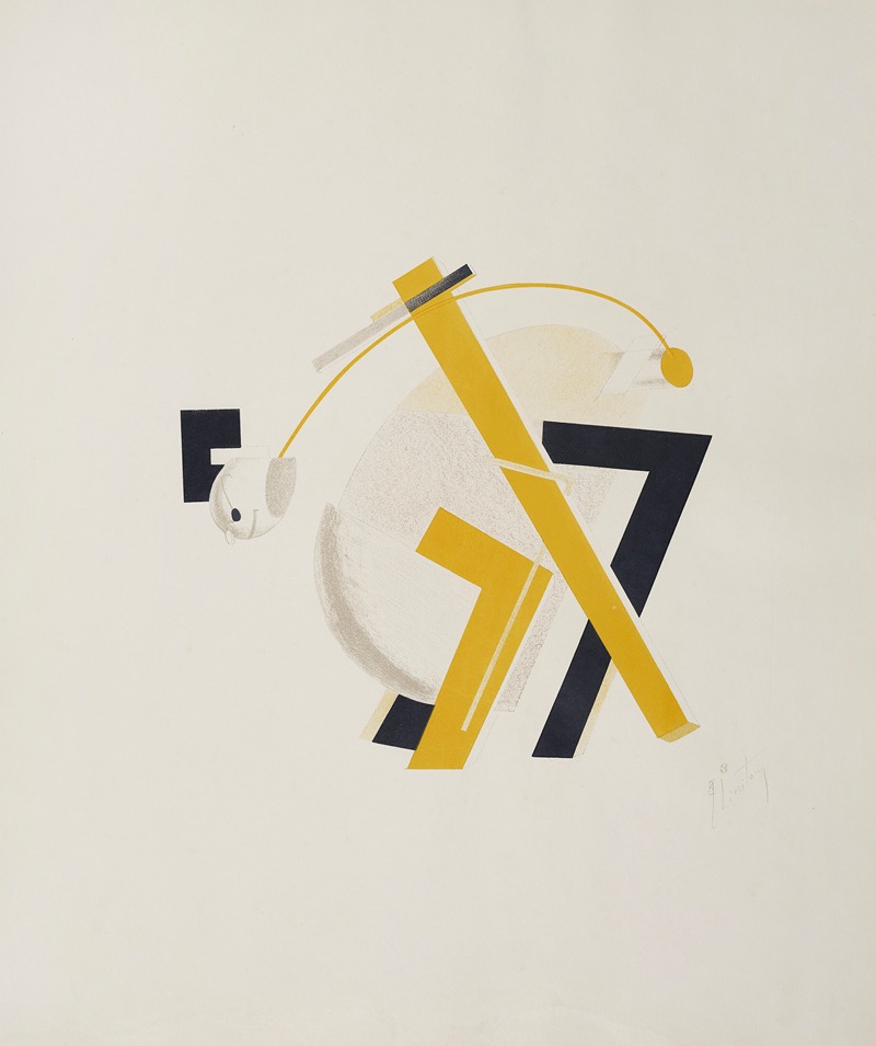 El Lissitzky - An Old Man, His Head Two Paces Behind (Alter)