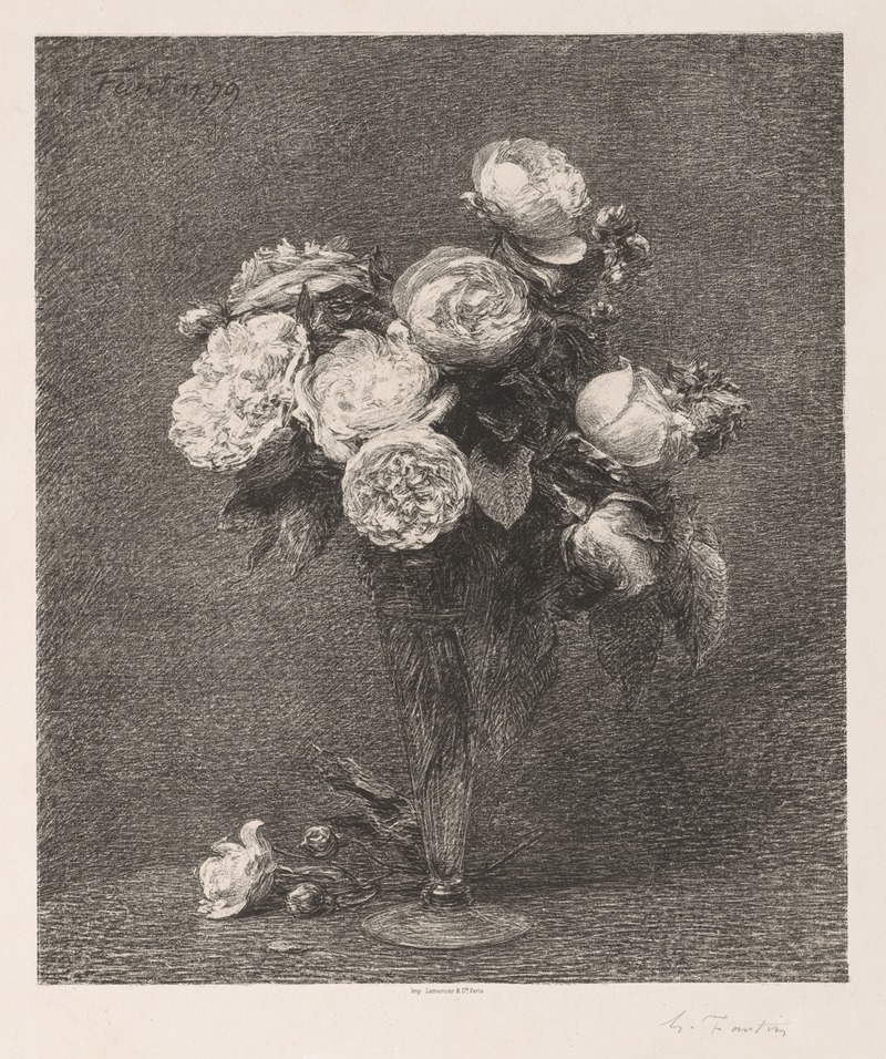Henri Fantin-Latour - Bouquet of Roses