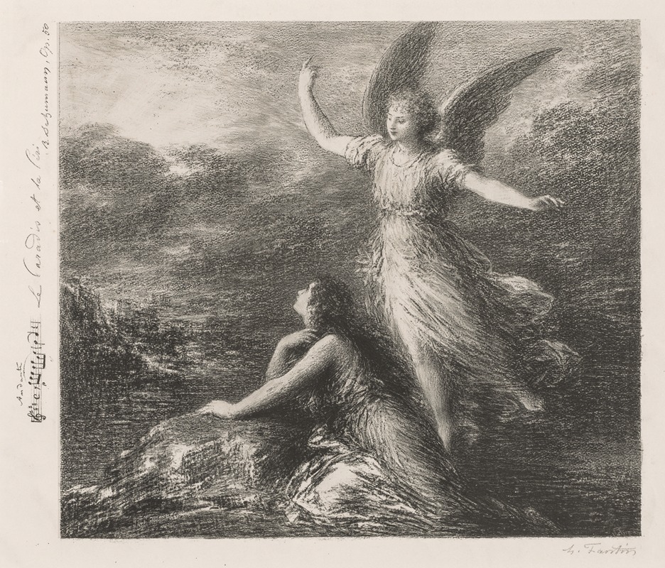 Henri Fantin-Latour - Debut from Paradise and the Peri (Second Plate)