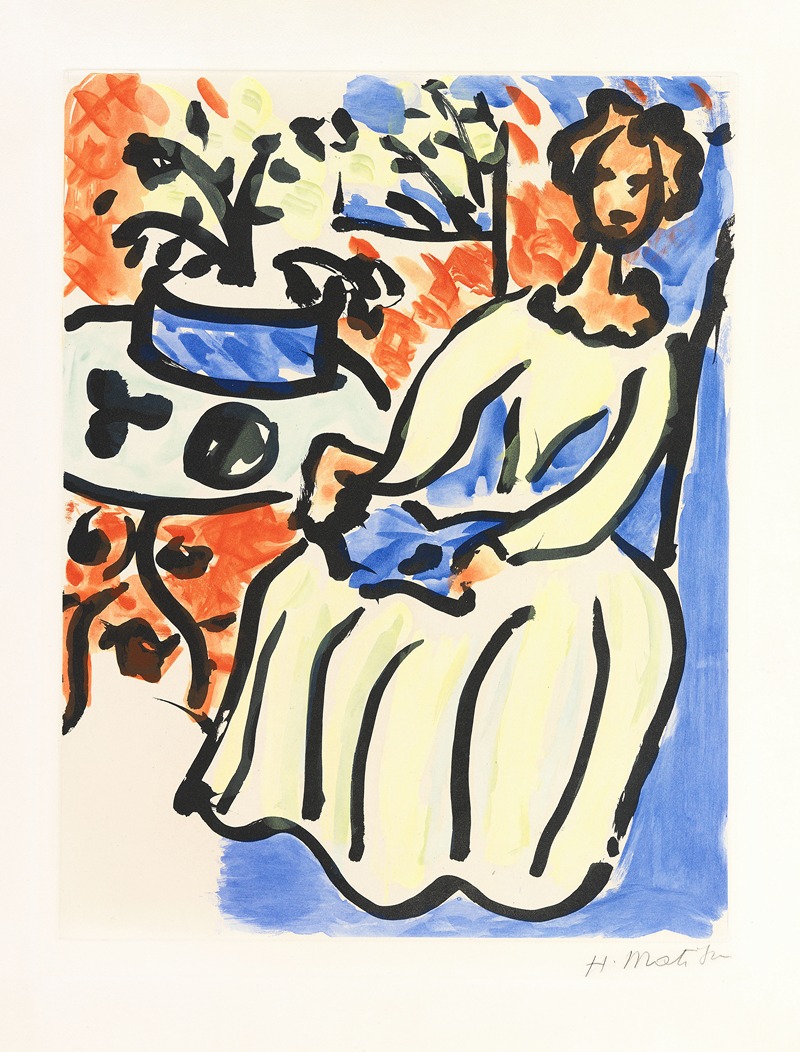 Henri Matisse - Marie-José en robe jaune