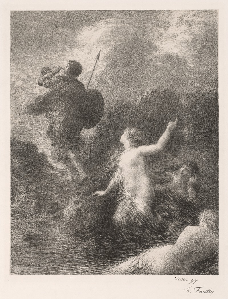 Henri Fantin-Latour - Goetterdaemmerung; Siegfried et les filles