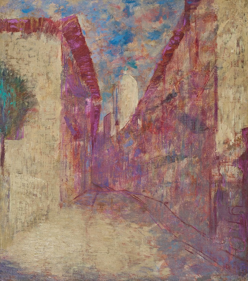 Odilon Redon - Rue à Fontarabie