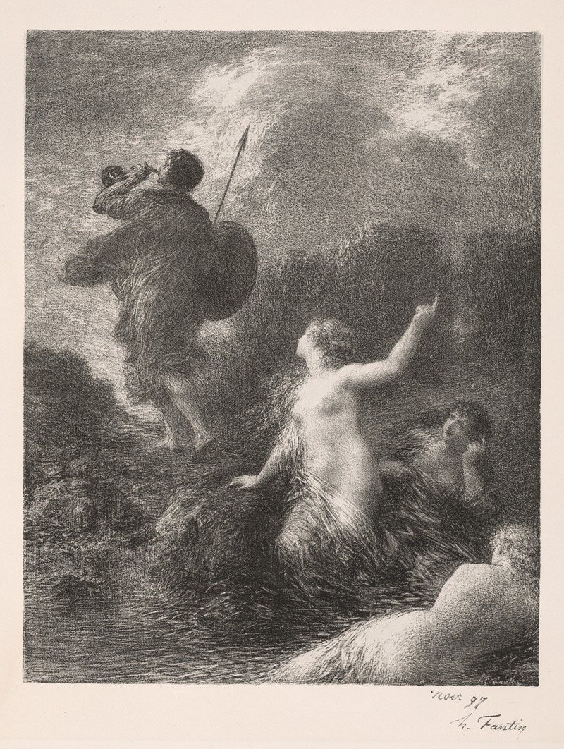 Henri Fantin-Latour - Twilight of the Gods; Siegfried and the Rhine Maidens