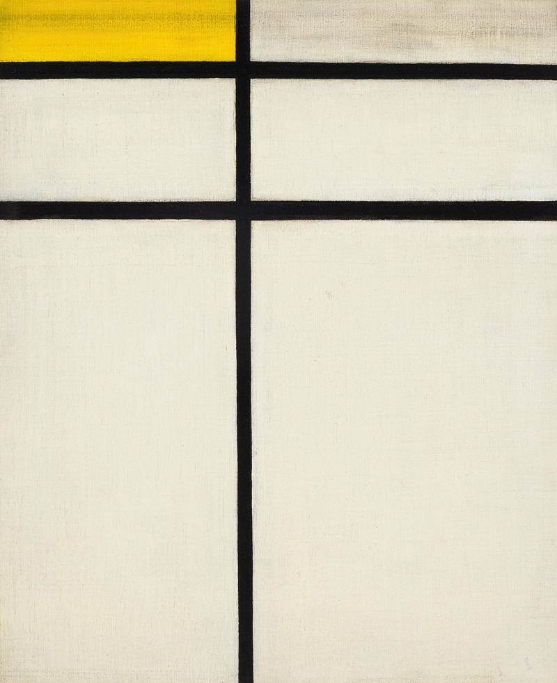 Piet Mondrian - Composition with Double Line and Yellow