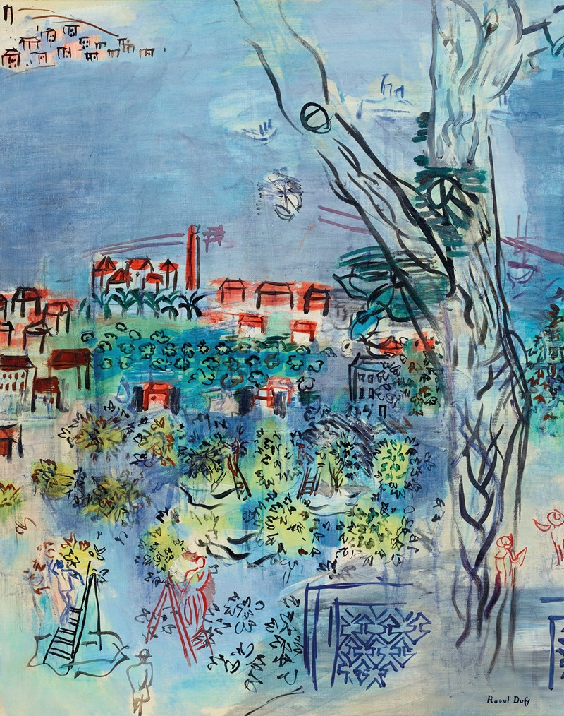 Raoul Dufy - Etude pour Golfe-Juan