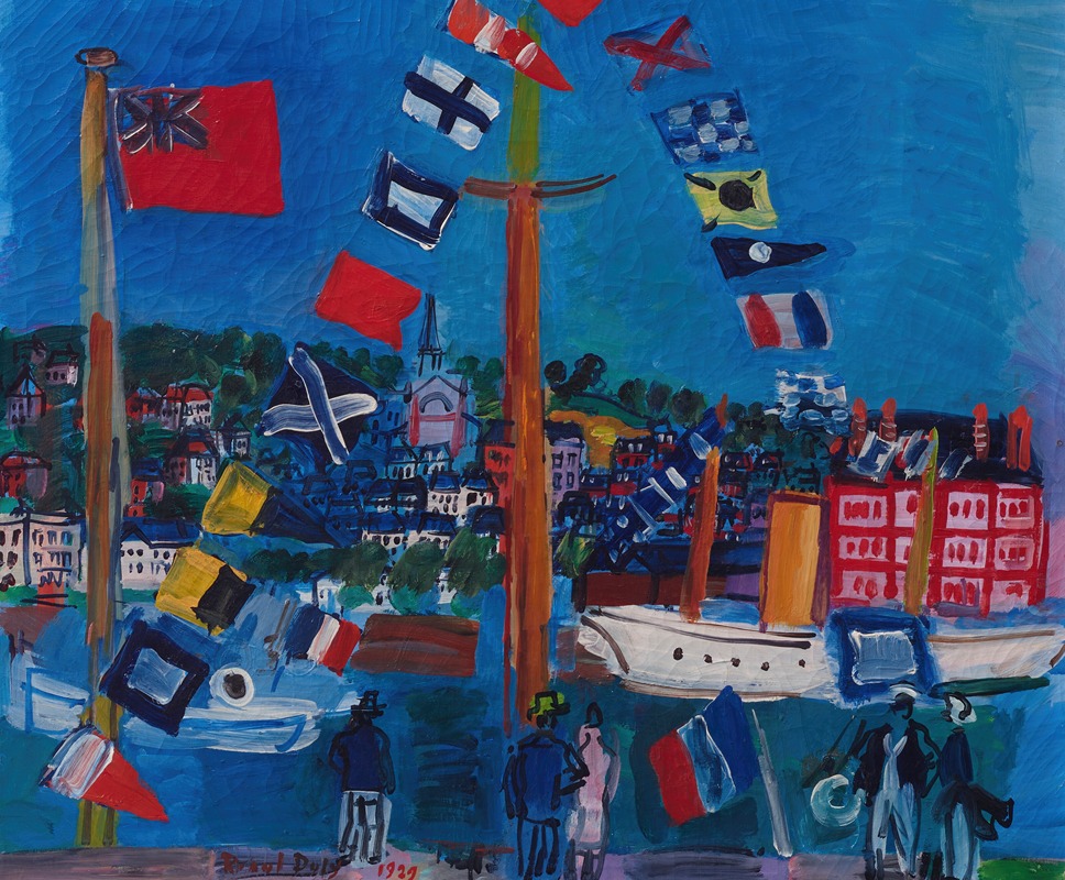 Raoul Dufy - Le bassin à Deauville