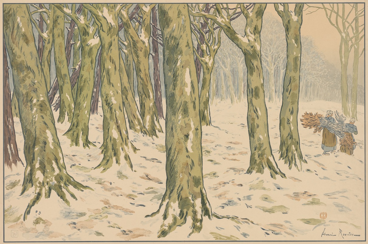 Henri Rivière - The Woods, Winter