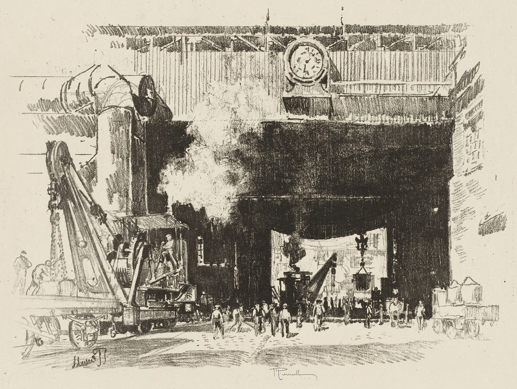 Joseph Pennell - The Big Gate of the Big Shop