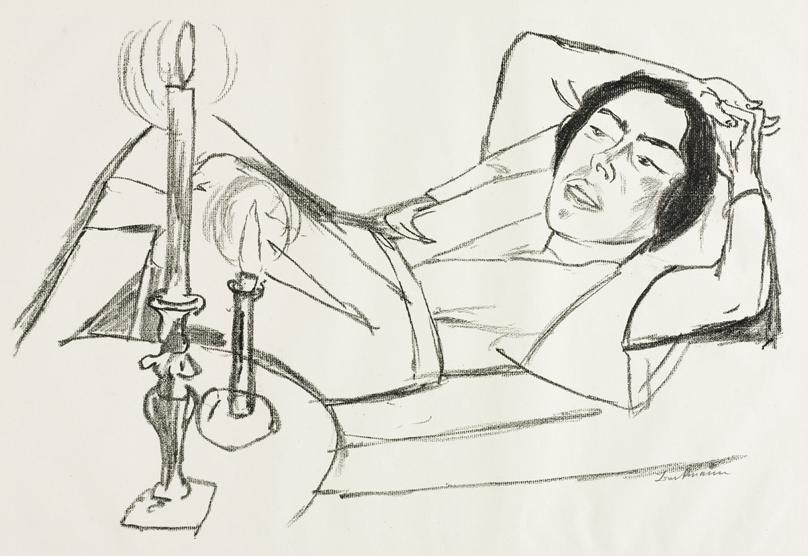 Max Beckmann - Reclining Woman (Portrait of Johanna Loeb)