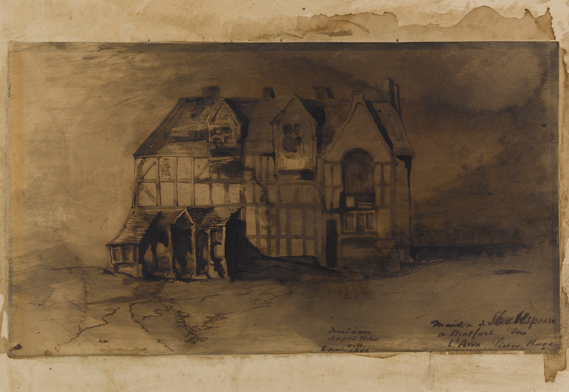 Victor Hugo - Maison de Shakespeare à Stratford sur l’Avon