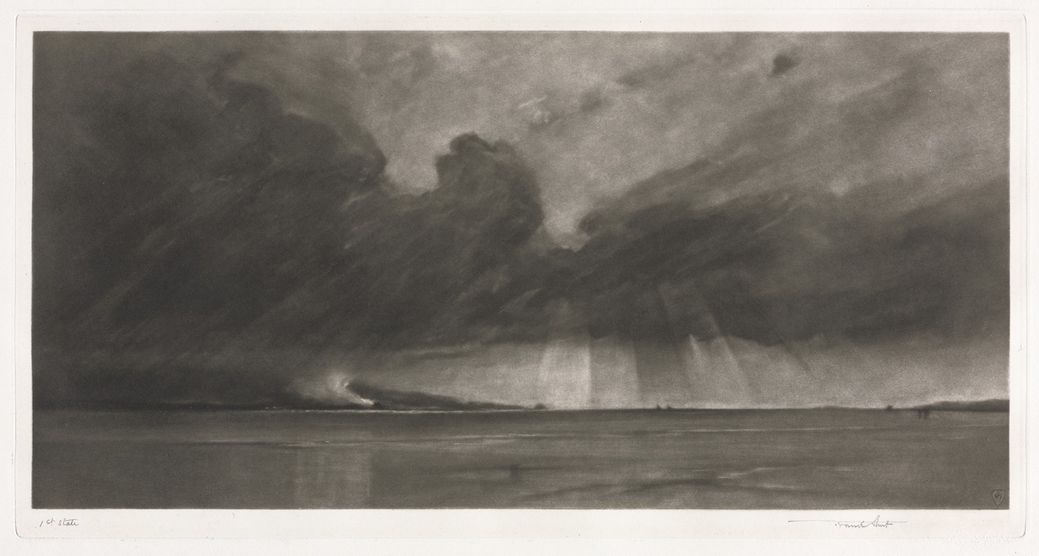 Sir Frank Short - Cloud March over the Sands of Dee