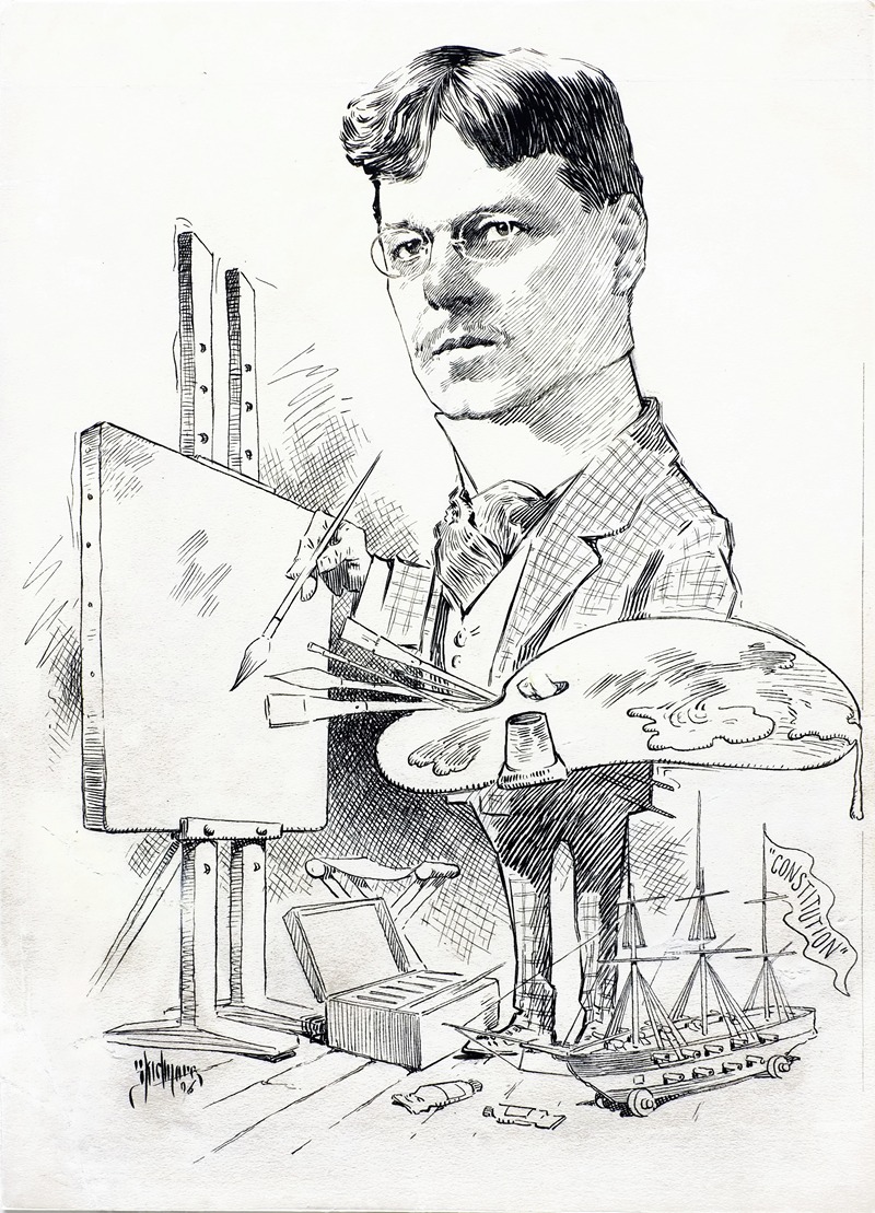 T.D. Skidmore - Caricature of Eric pape