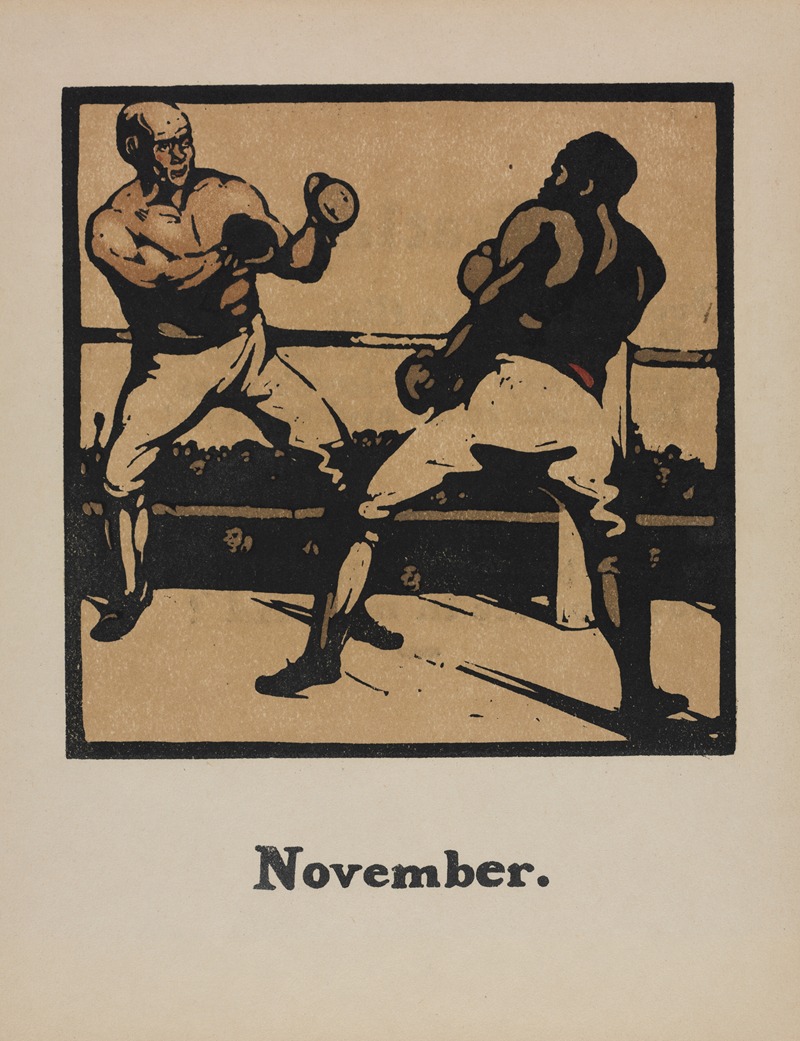William Nicholson - An Almanac of Twelve Sports; Boxing