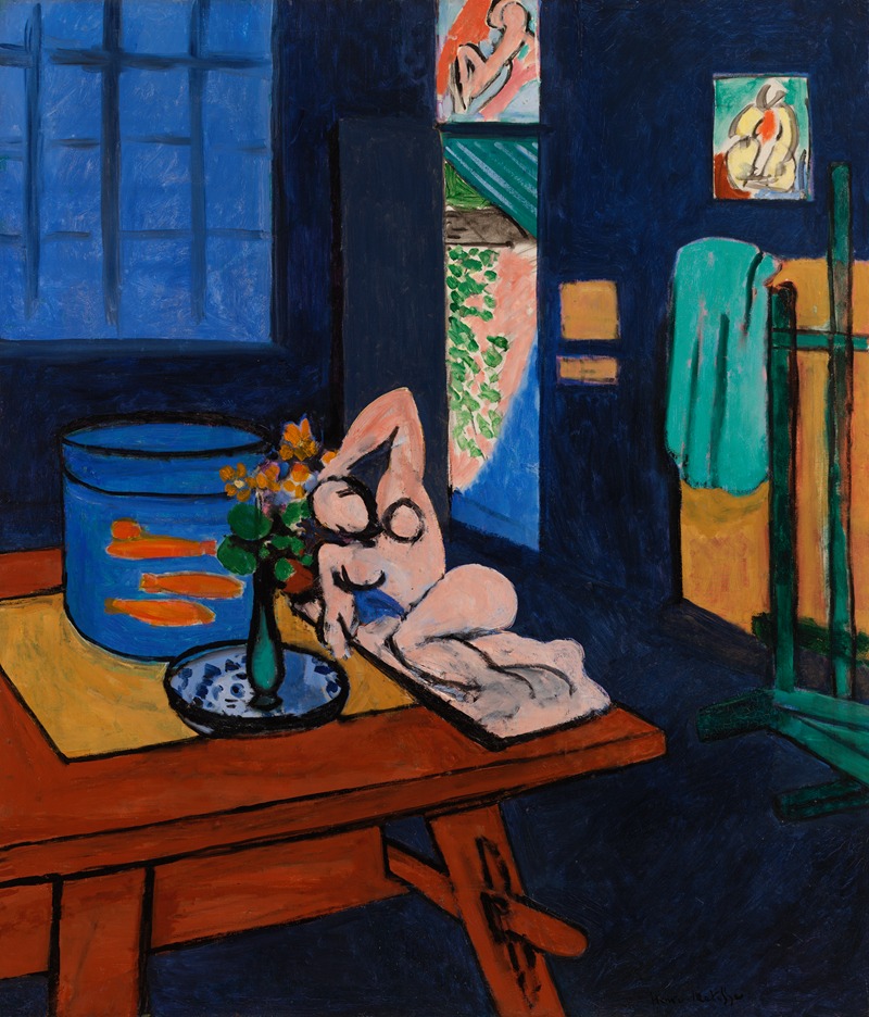 Henri Matisse - Studio with Goldfish (L’Atelier aux poissons rouges)