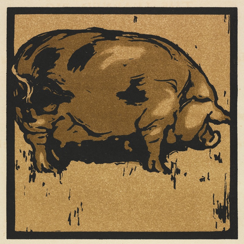 William Nicholson - The Square Book of Animals; The Learned Pig