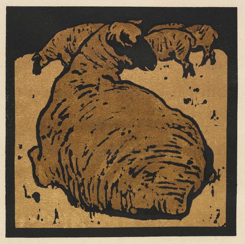 William Nicholson - The Square Book of Animals; The Simple Sheep