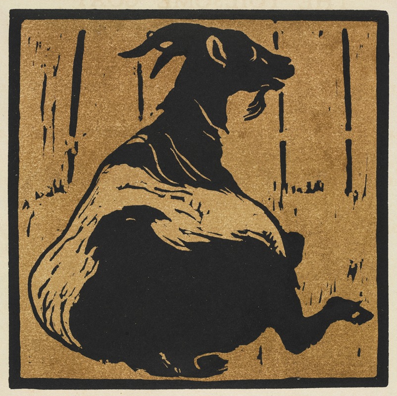 William Nicholson - The Square Book of Animals; The Toilsome Goat